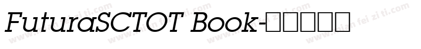 FuturaSCTOT Book字体转换